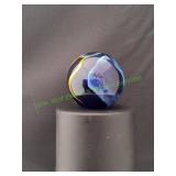 Blue & Yellow Swirl Toebreaker Marble