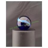Blue & Orange Swirl Super Jumbo Marble