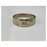 Vtg 14K White Gold Ring