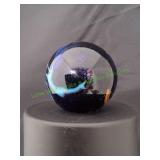 Blue & Orange Swirl Super Jumbo Marble