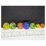 Clear Ribbon Shooter Marbles