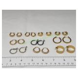 (10) Pair of Small Hoop Earrings