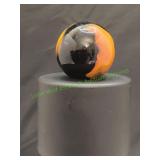 Black & Orange Swirl Super Jumbo Marble