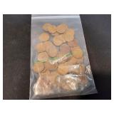 50 Wheat Pennies