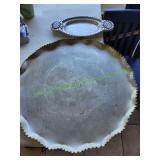 (3) Silver-Plated Serving Platters & (1) Bowl