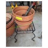 (2) Lg Terra Cotta Pots