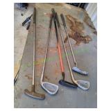 (5) Golf Putters & Irons