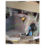 Tote of Hoses, Wire, Zip Ties & More