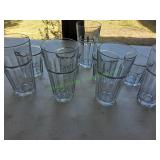 (5)Larger & (4)Small Clear Libbey Drinking