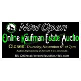 CHECK OUT OUR KAUFMAN ESTATE ONLINE AUCTION
