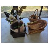 (11) Woven & (1) Metal Baskets