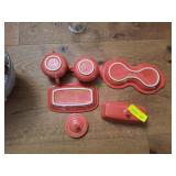(1)Fiesta Persimmon Creamer/Sugar Butter Dish