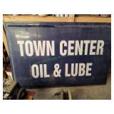 Town Center Oil & Lube Plastic Sign