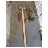 Sledge Hammer w/ Wood Splitting Wedge