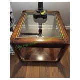 Wood & Glass End Table