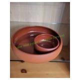 Bortner & Bortner Terra Cotta Chip & Dip Set