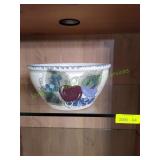 Hand-Painted Ceramic Fruit Bowl