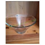 Vtg Retro Style Glass Chip Bowl