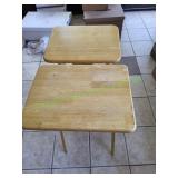 (2) Wood TV Trays