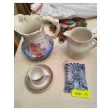 Vtg Porcelain Pitcher & More