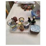 Vtg Salt & Pepper Shakers, Jelly Jar & More