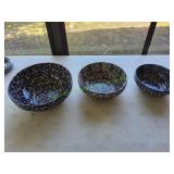 (1) 12", (1) 10.5" & (1) 9" Marshall Pottery