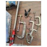 C-Clamps w/ Pipe Clamp