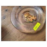 Glass Leaf Centerpiece Platter