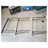 (3) Wall Mount Double Saddle Racks