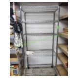 5-Shelf Rolling Shelving Unit