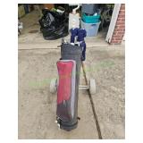 Golf Bag w/ Clubs & More