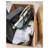Box of Power Strips, Shades & More