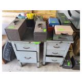 Vtg Military Desk Turned 2pc Work Bench