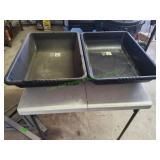 (2) Mixing Tubs