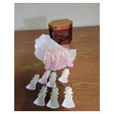 Lot of Ceramic Angel Figurine Ornaments