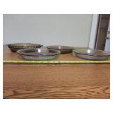 (4) Pyrex Glass Pie Pans