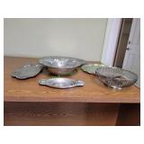 Silver-Plated Serving Platters & Bowls
