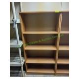 Wood 4-Shelf Bookshelf