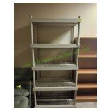Plastic 5-Shelf Utility Shelving Unit
