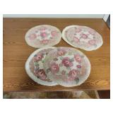 (4) Vtg Hooked Rug Chair Pads