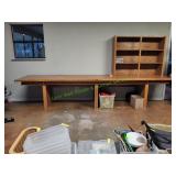 Large Work Table w/ Shelving