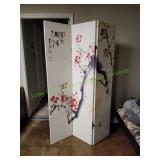 Asian-Inspired Cherry Blossom 3-Panel Room