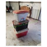 Rubbermaid Cooler w/ (2) Storage Totes