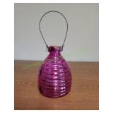 Pink Glass Bee/Fly/Wasp Trap Catcher