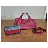 Red Handbag w/ Red Wilson Leather Checkbook