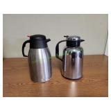 (2) Insulated Thermal Carafes