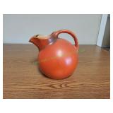 Rumrill Pottery Orange Tilt Ball Pitcher