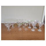 Lot of Martini Glasses, Wine Glasses & More