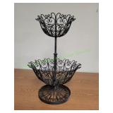 2-Tier Black Fruit Basket