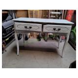 Distressed Wood Vanity w/ Mirror